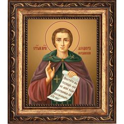 Феодор Иорданский преподобный. Икона на холсте.