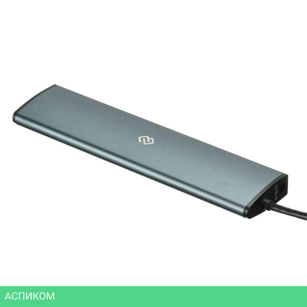 USB-хаб Digma HUB-7U3.0-UC-G серый