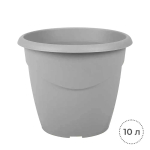 Горшок цветочный EDA 10 л, диаметр 30 см, светло-серый