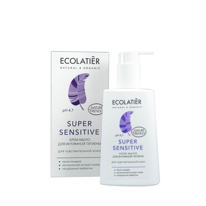 Ecolatier Super Sensitive Крем-мыло дя интимной гигиены для чувствительной кожи 250 мл.