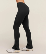 Леггинсы GYMSHARK Lifting Dipped Waistband Flared Leggings Black
