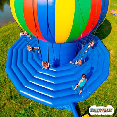 Качель батут «Палитра счастья», 7,3×7,3×5,2 м
