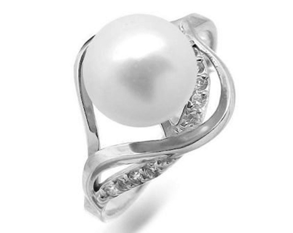Кольцо из серебра с жемчугом