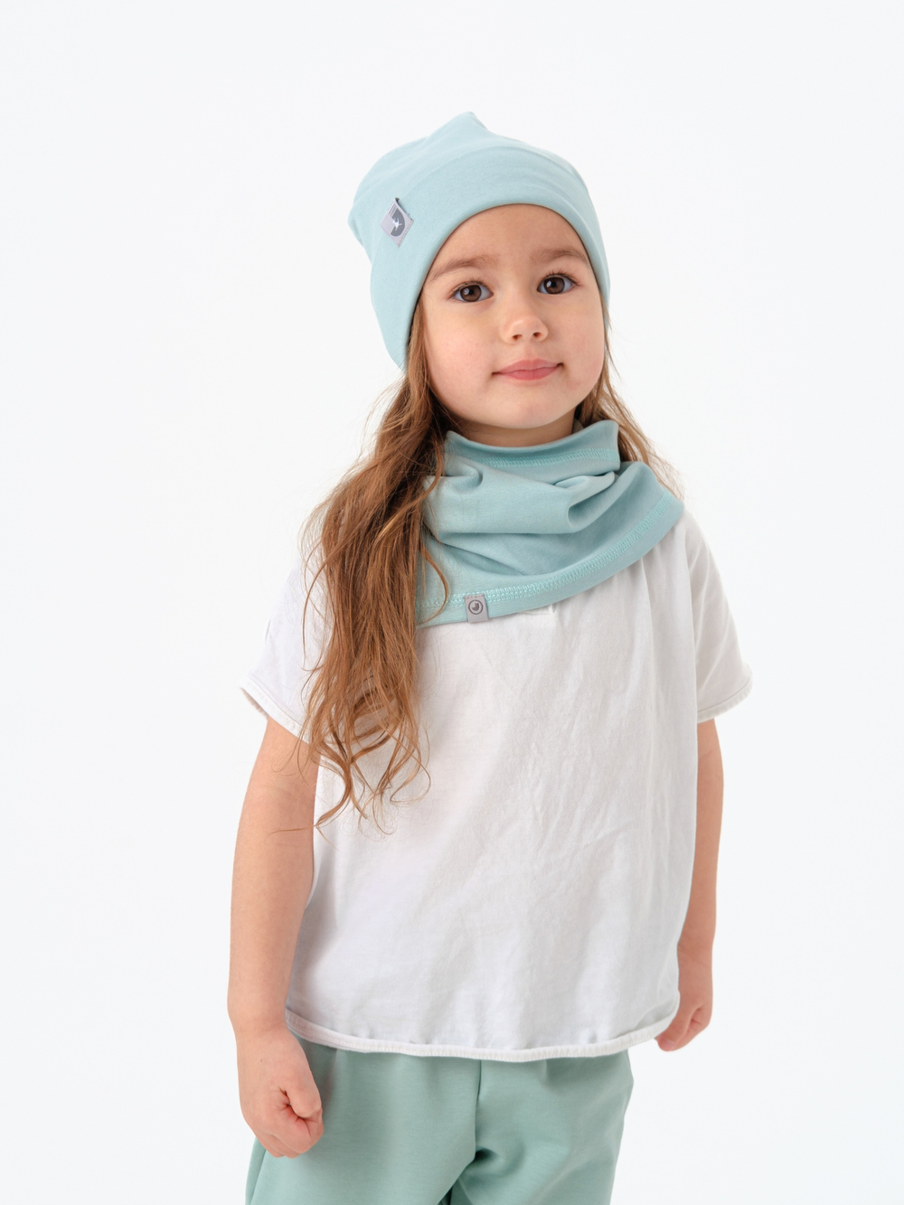 Комплект Шапка трикотажная + снуд (Лед) РИО*