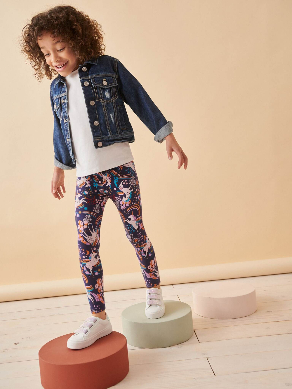 Легинсы для девочки Next K91-363, Темно-синий