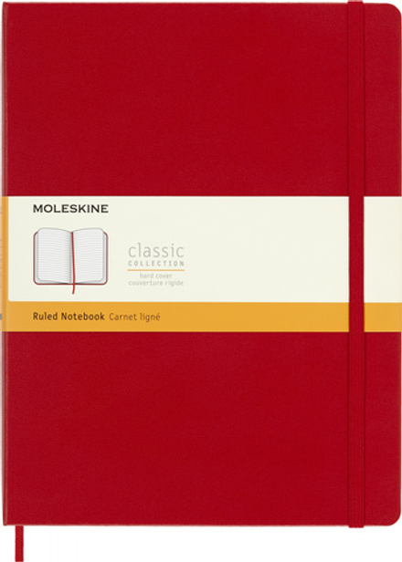 Блокнот Moleskine Classic (QP090F2) XLarge 190х250мм 192стр. линейка твердая обложка красный