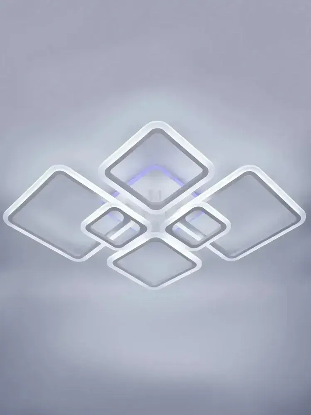 Люстра потолочная светодиодная с пультом ДУ Rivoli белая LED с RGB 180 Вт 3000 - 6000 К, светильник на кухню, в детскую, в спальню