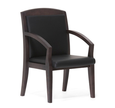 SENATOR Кресло на 4-х опорах ЧЕРНЫЙ/ДУБ ФЕРРО