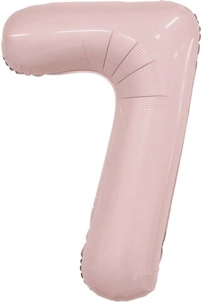 Цифра "7" пыльная роза