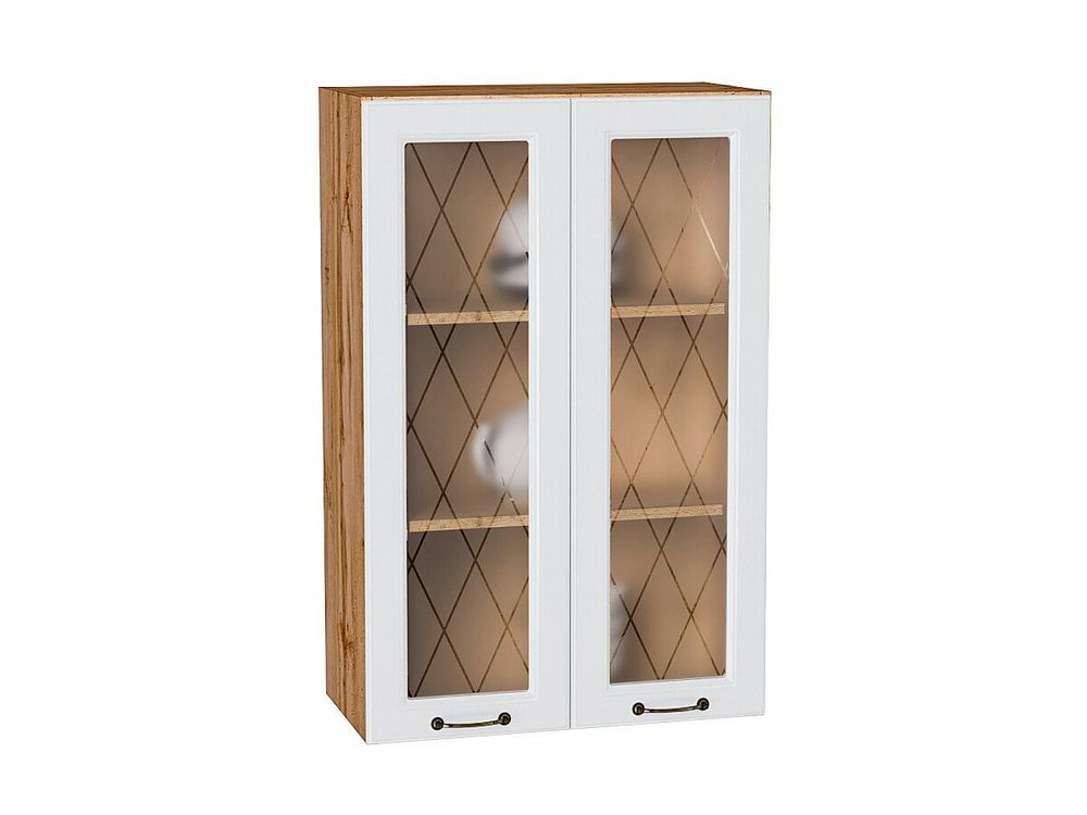 Шкаф верхний с 2-мя остекленными дверцами Ницца