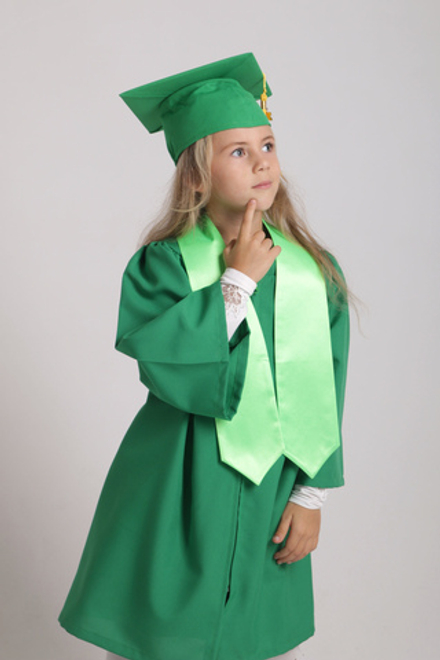 Детская мантия – цвет ярко-зеленый