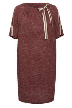 Трикотажное платье 2884ЛП, вишневый #95В052884ЛП