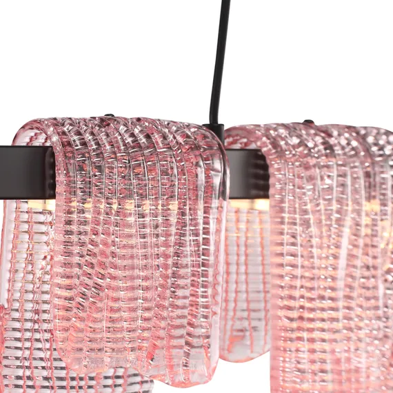 SL6021.403.36 Светильник подвесной ST-Luce черный/розовый LED 1*36W 3000K VOILE
