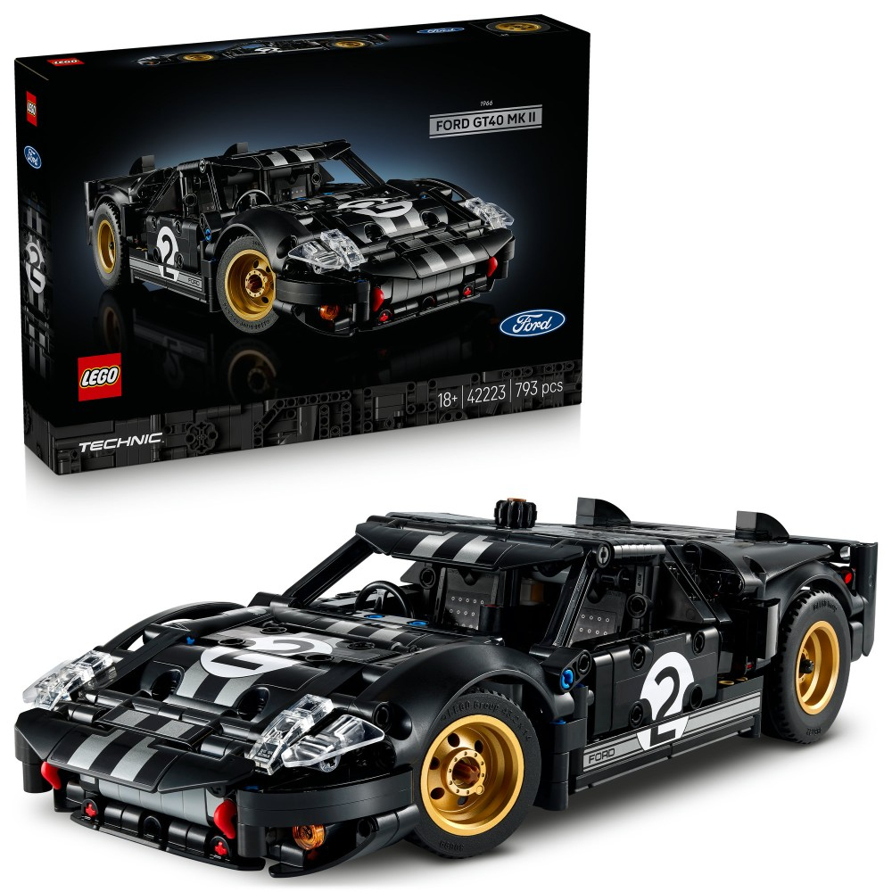 Конструктор LEGO Technic 42223 Гоночный автомобиль Ford GT40 MKII 1966 года — фото 1