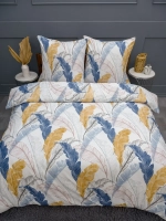 Постельное белье 1,5 креп Павлина Жанет Разноцветные перья