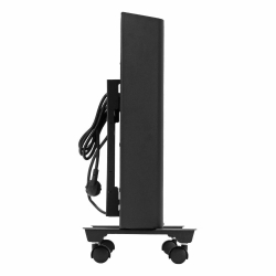 Конвектор электрический Denzel XCE-1500B, 230 В, 1500 Вт, черный, сушилка, колеса, Х-элемент, 98128