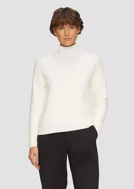 Трикотажный свитер в рубчик из хлопка с V-образным вырезом s.Oliver