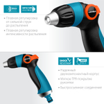 GRINDA PROLine S-R, плавная регулировка, пистолет поливочный двухкомпонентный с регулятором напора