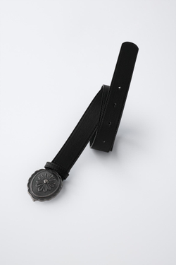 ZARA РЕМЕНЬ С КОВБОЙСКОЙ ПРЯЖКОЙ, ЧЕРНЫЙ