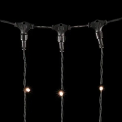 Светодиодный занавес с колпачком 2*3 м., 600 экстра теплых белых LED ламп, каучуковый черный провод, IP65, Beauty led (LL602-1-2EWW)