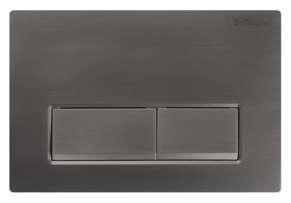 Кнопка смыва BelBagno BB-15R-GM цвет оружейная сталь