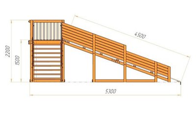 Зимняя горка "Метелица"