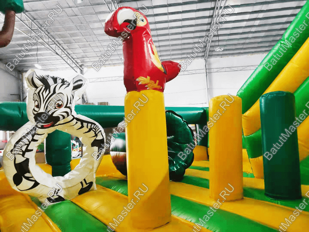 Надувной батут "Сафари клуб", 5*5*4,5 м