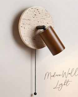 Бра из травертина с выключателем