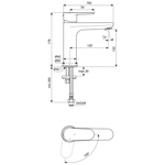 Смеситель Ideal Standard CERAFINE MODEL O BC700AA для умывальника