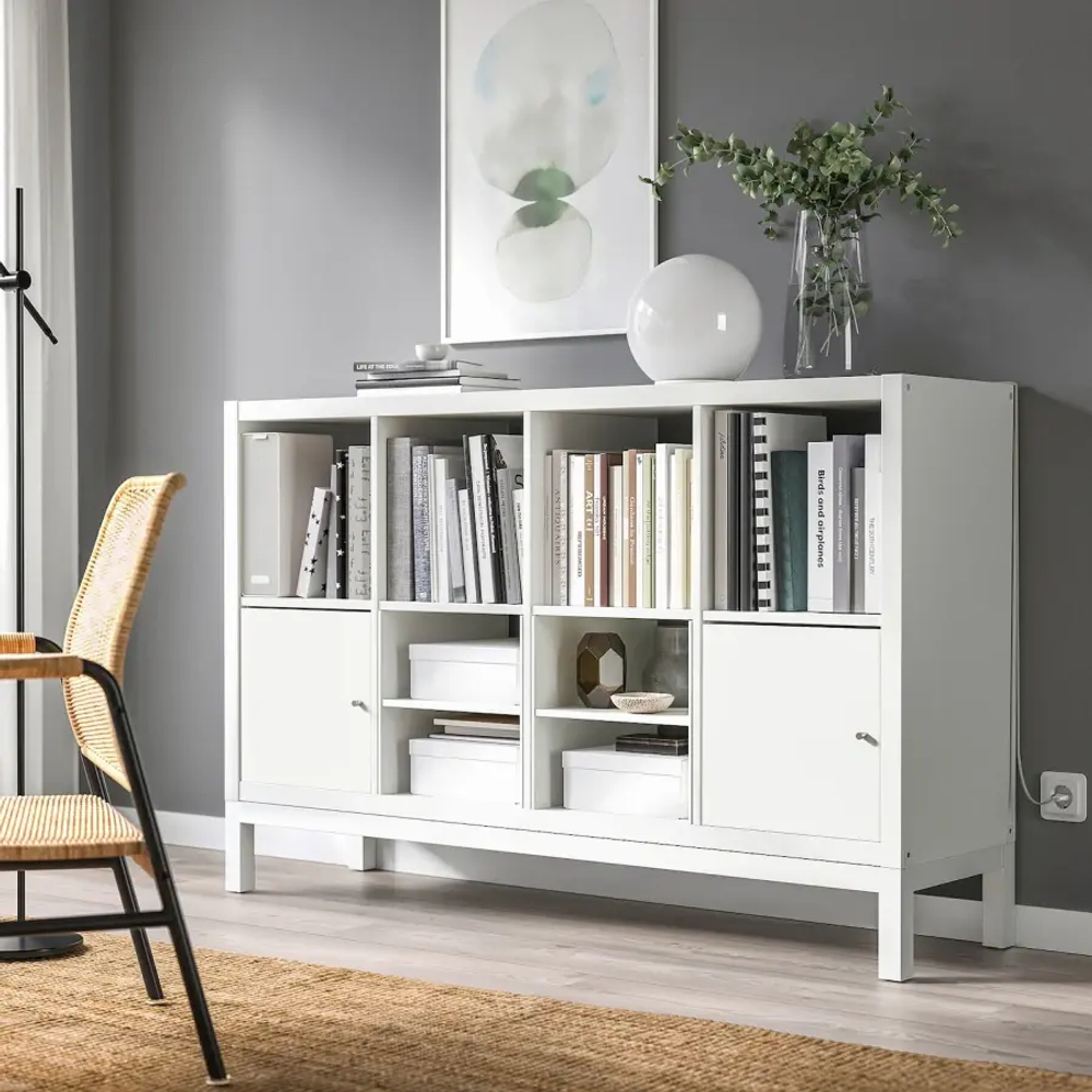 Стеллаж - IKEA KALLAX, 147х39х94 см, белый, КАЛЛАКС ИКЕА