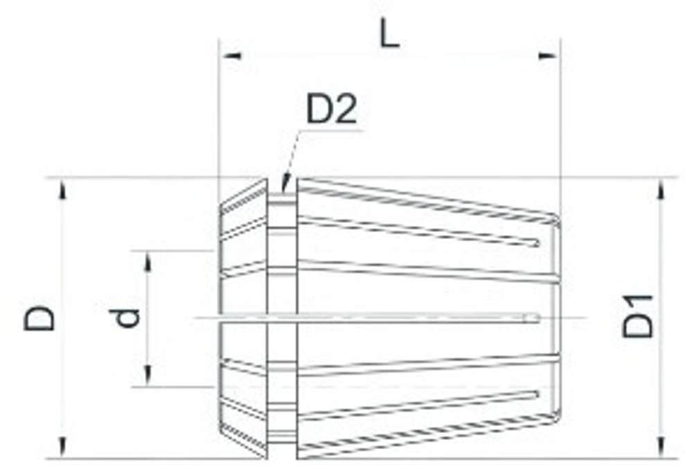 Цанга ER11-02 высокоточная 0,010 мм (DIN 6499B, ISO 15488-B)