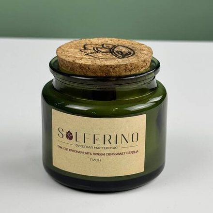 Ароматизированная свеча в стекле "Пион"