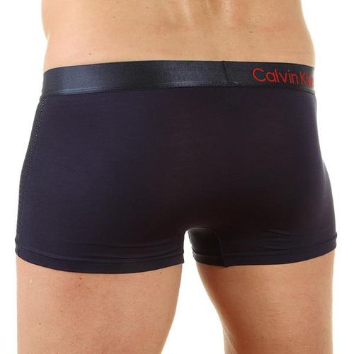 Мужские трусы боксеры темно-синие Calvin Klein Bold Boxer со вставкой