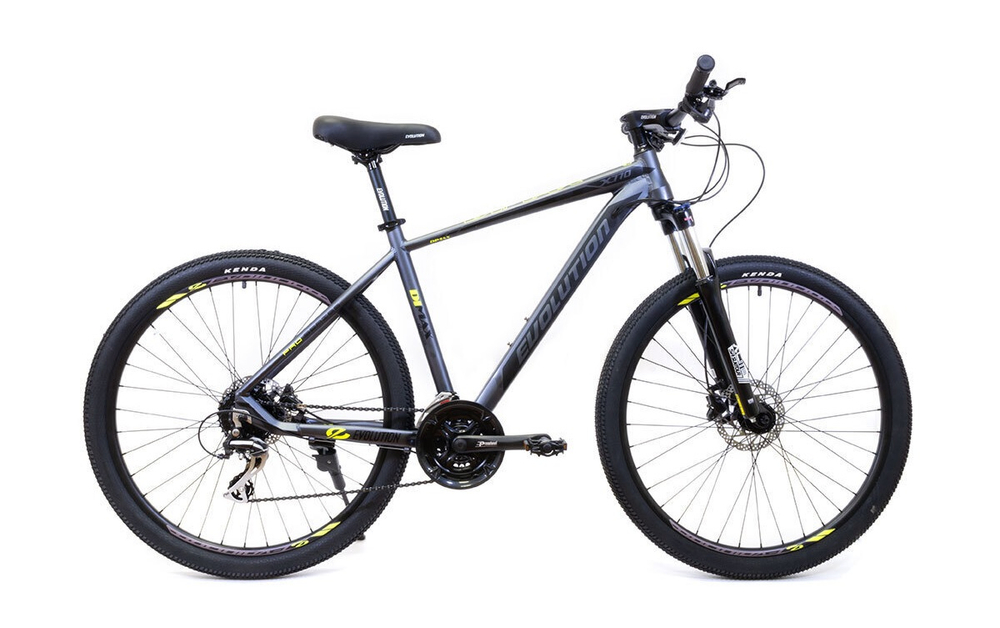 Велосипед 27.5" EVOLUTION DIMAX HD, 17", алюм, 24 ск, HLO, черно-желтый металлик, 2025