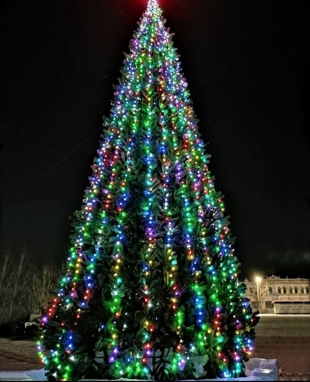 уличная гирлянда "Цветной Каскад" с переливающимися шариками/лампочками