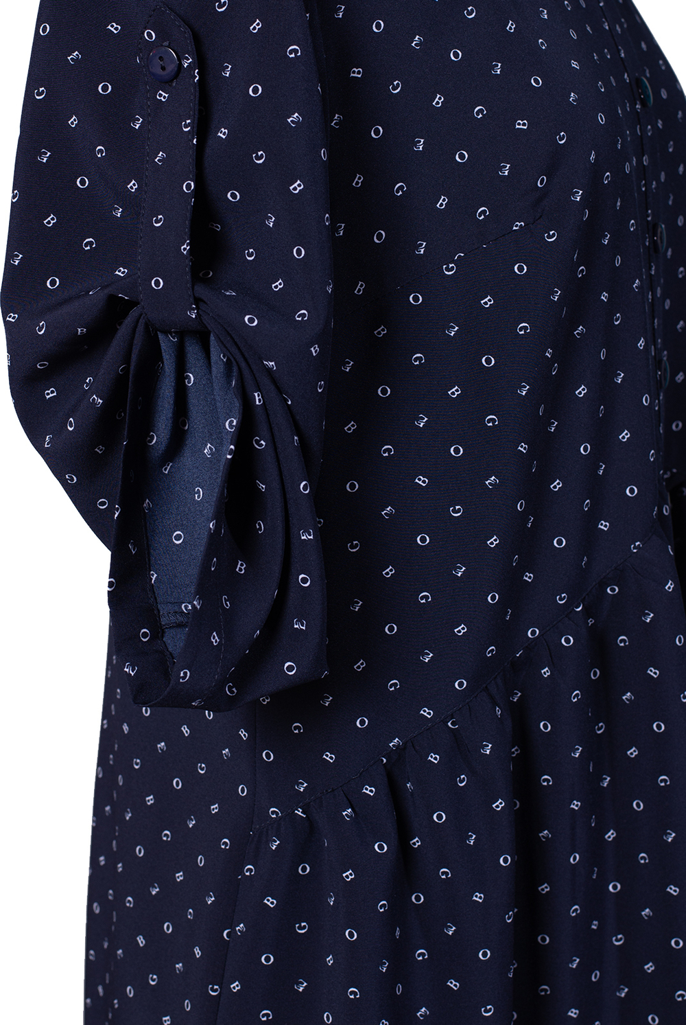 Платье женское 1854ЮП, т.синий алфавит #176Атс051854ЮП