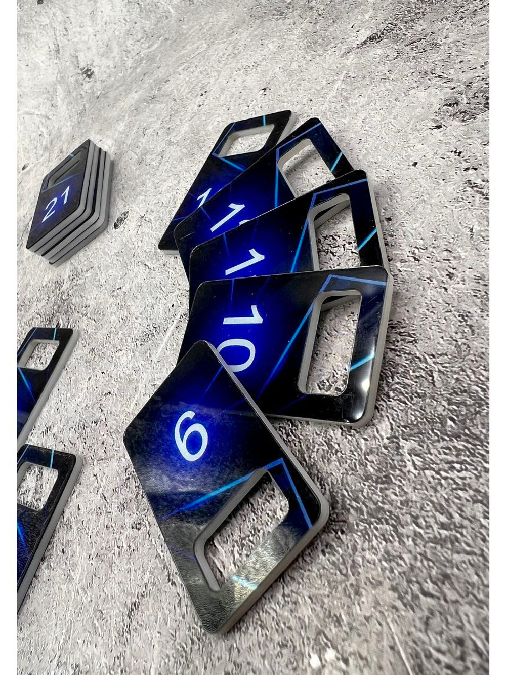 Номерки для ключей акрил 3х5 см