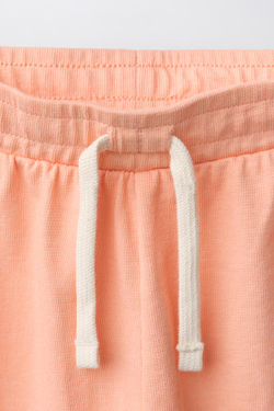 ZARA ОДНОТОННАЯ ПИЖАМА С КАРМАНОМ, ОРАНЖЕВЫЙ