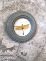 Панно 14 см. насекомые на стену для интерьера Стрекоза