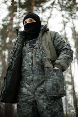 Костюм зимний ЕГЕРЬ TAYGERR, Алова/Борей, мембрана 10000/10000, Хаки