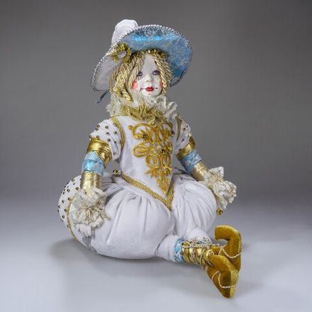 Интерьерная кукла Большой сидящий клоун