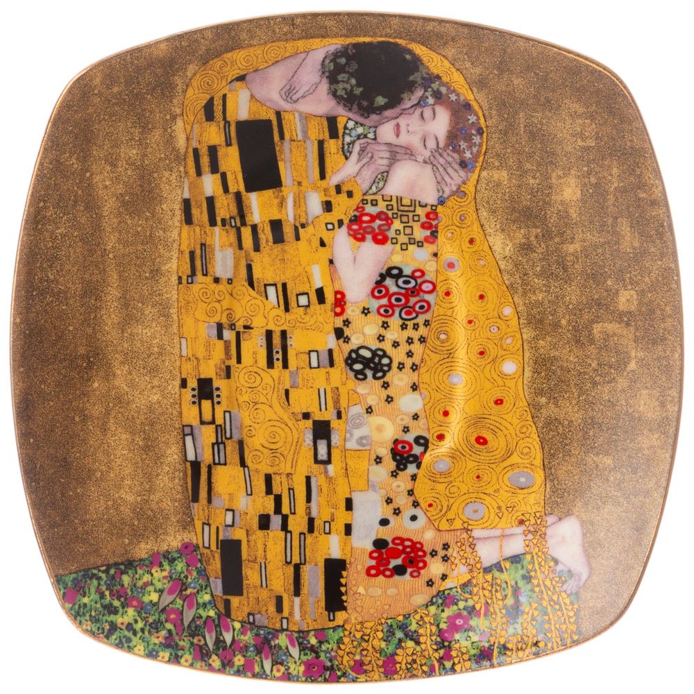 ЧАЙНЫЙ СЕРВИЗ LEFARD "ПОЦЕЛУЙ" (Г. КЛИМТ) НА 6 ПЕР. 14 ПР. 1300/300/250 МЛ ЗОЛОТОЙ (КОР=2НАБ.)