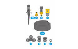 Комплект автополива HoZelock 7023 с универсальными разбрызгивателями