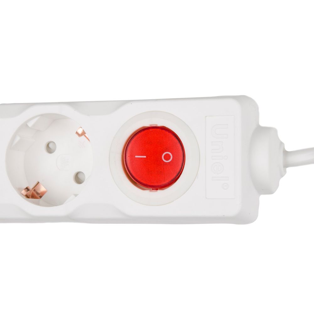 S-GCD2-3B Удлинитель Uniel серии Стандарт. с-з. 2 гн.. шнур 3 м. выкл.