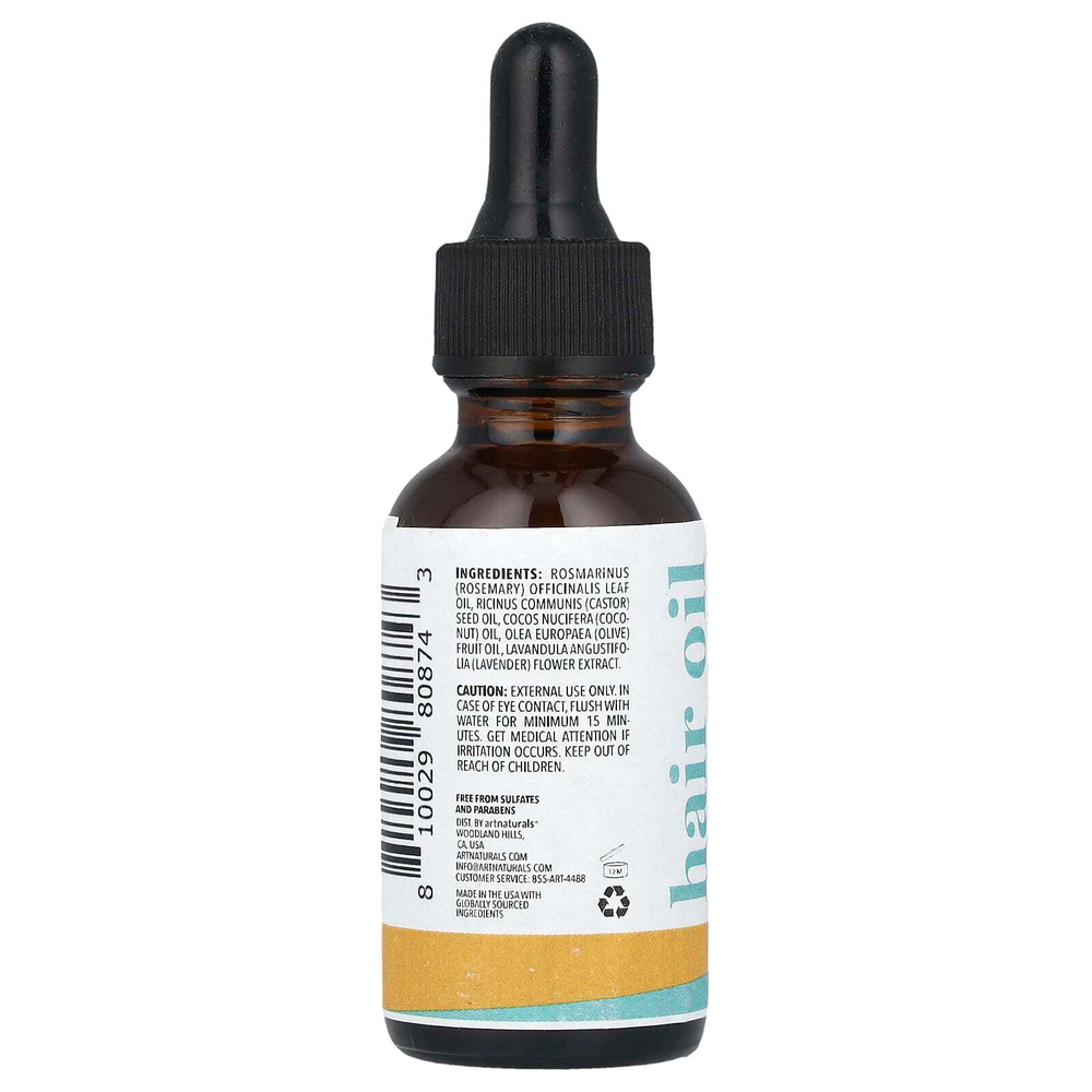 artnaturals, Масло для волос, касторовое масло с розмарином, 30 мл (1 жидк. унц.)