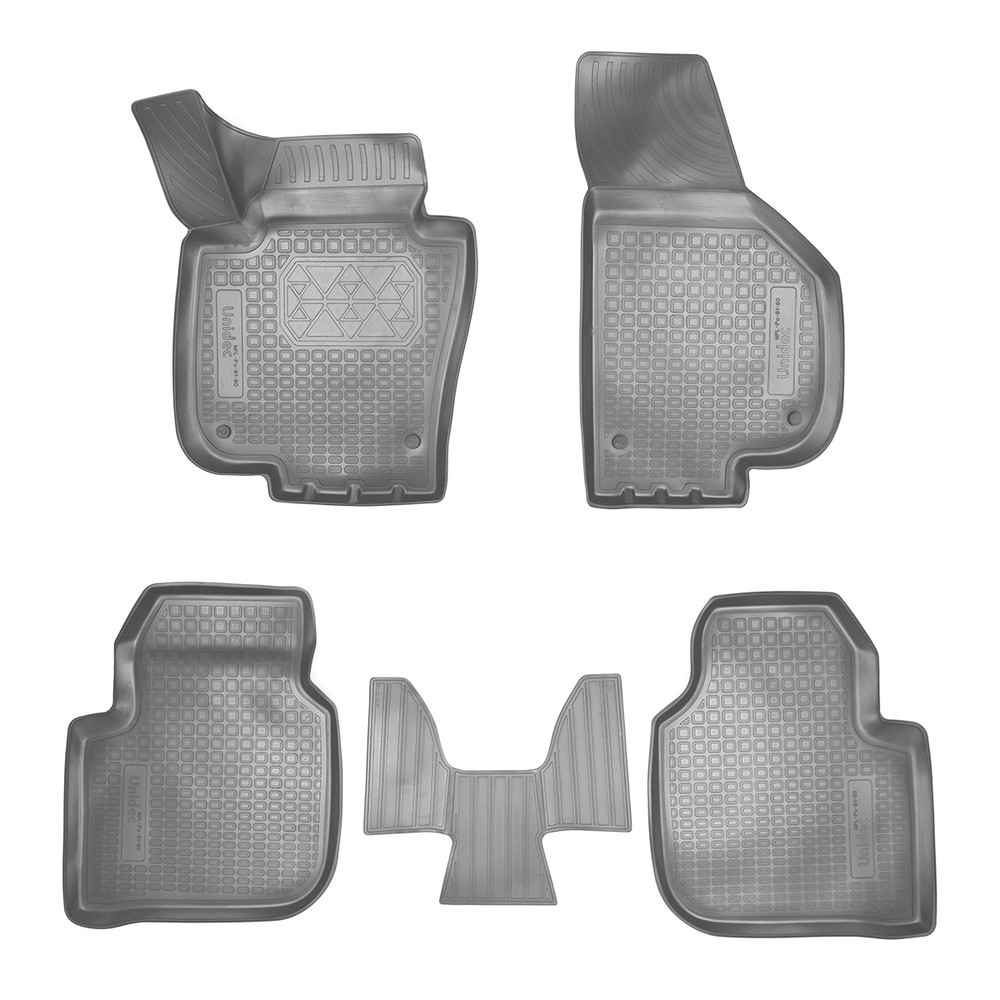 Ковры в салон Norplast/Unidec для Skoda Superb в кузове 3T4/3T5 (2008-)Полиуретан,Серый, арт.NPL-Po-81-80-G