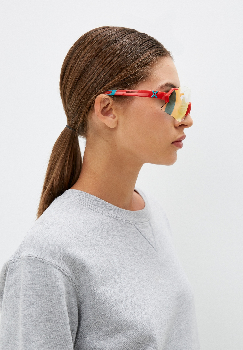 Спортивные очки HILX Savage 2.0 / Shiny Red Blue / Photochromic Red Mirror Lens