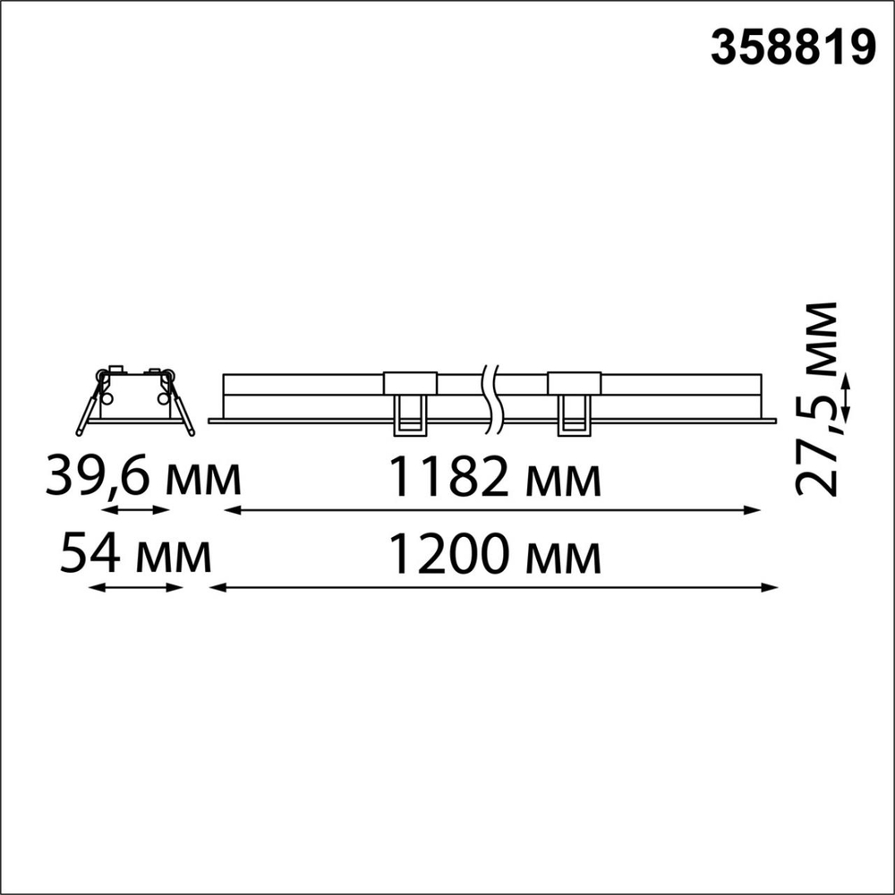 358819 SPOT NT22 486 черный Встраиваемый светодиодный светильник IP20 LED 4000K 36W 220V ITER