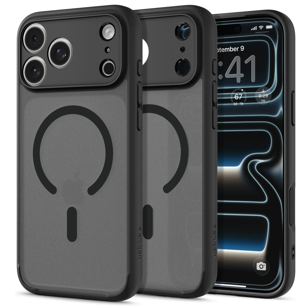 Чехол Spigen Ultra Hybrid Magsafe для iPhone 17 Pro черный матовый
