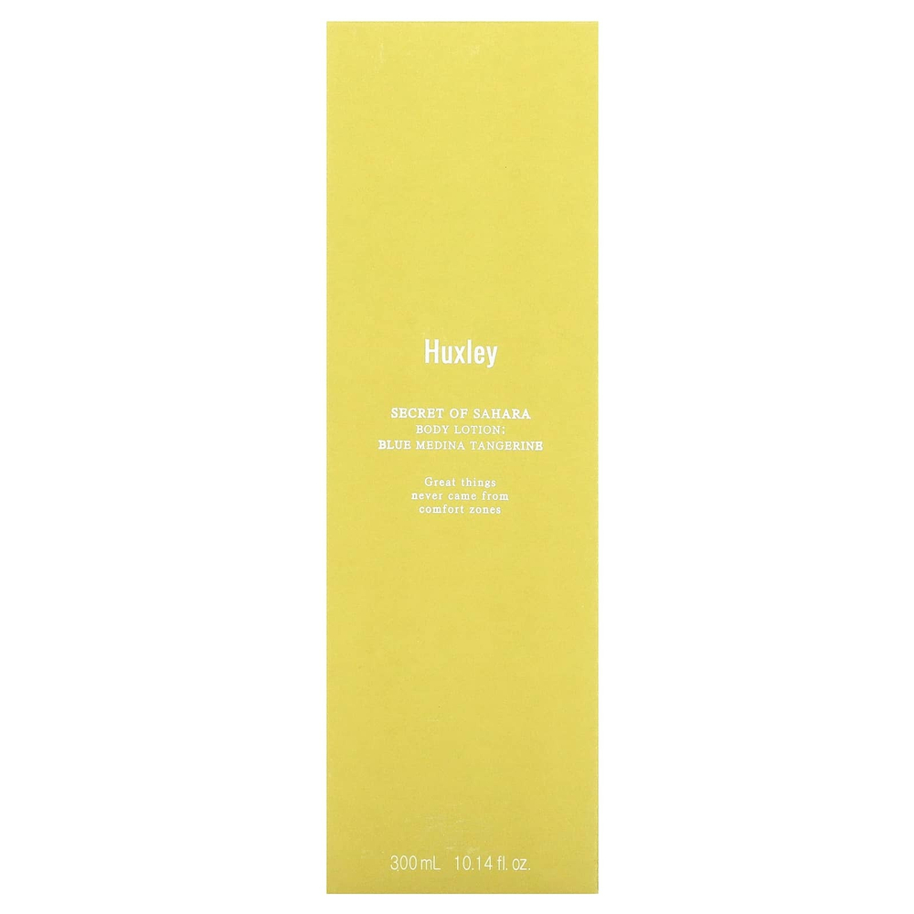 Huxley, Лосьон для тела Secret of Sahara, синий мандарин, Medina, 300 мл (10,14 жидк. унц.)